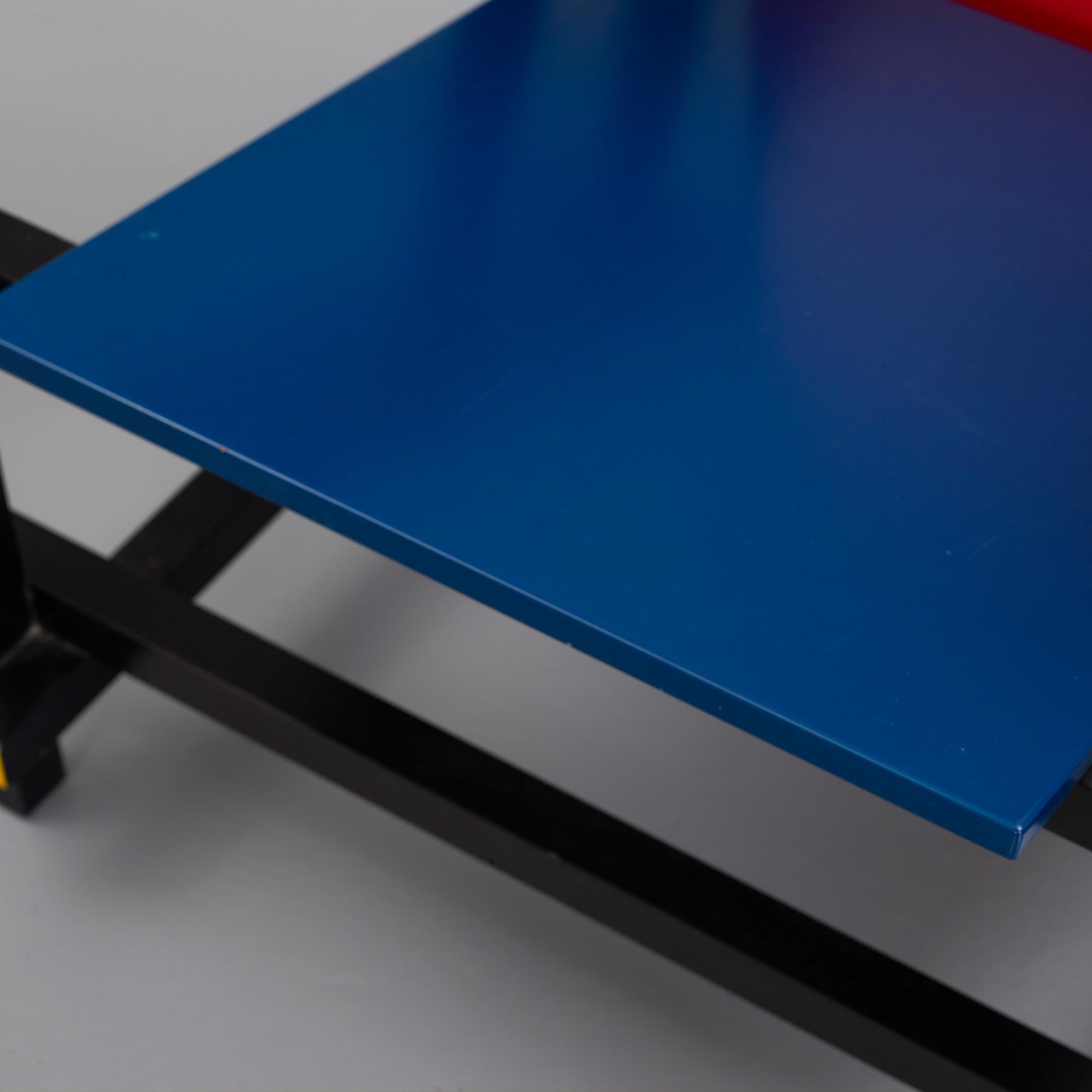 Gerrit Rietveld, easy chair, 'Red and blue chair', Cassina.
