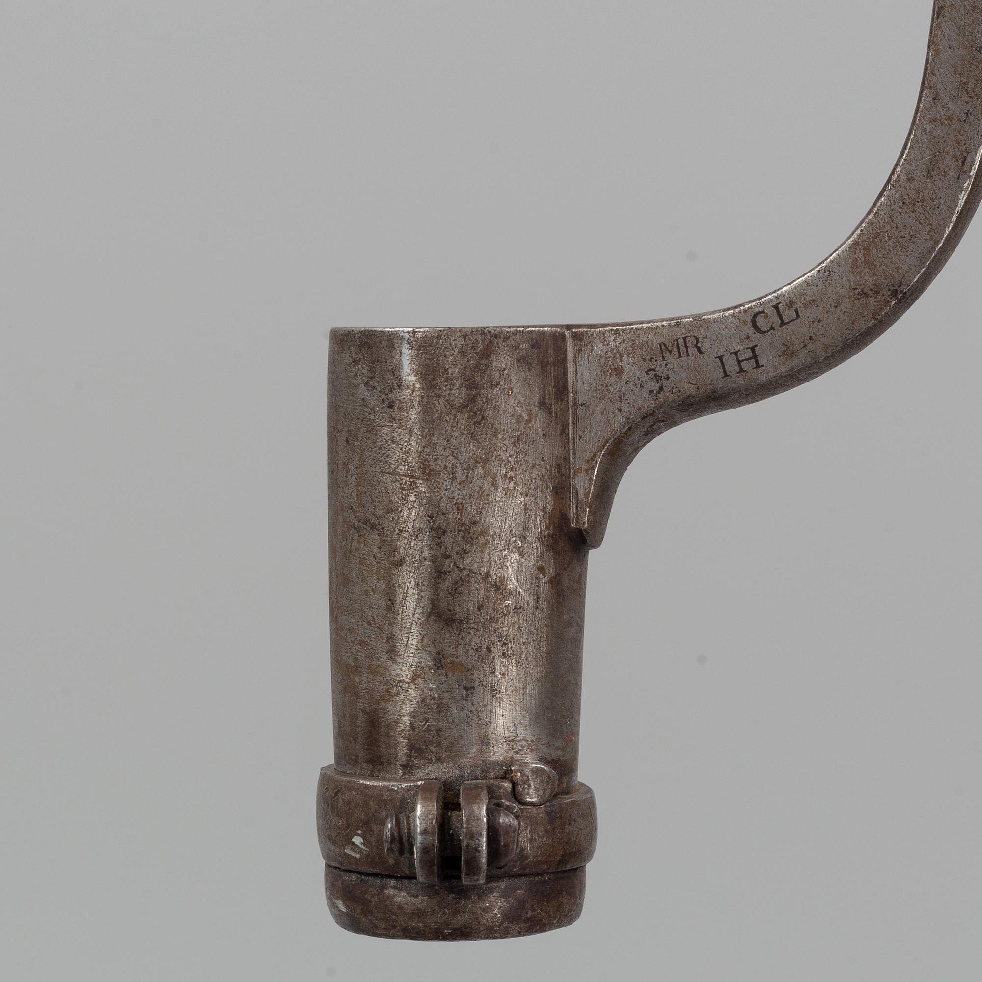 A Swedish flintlock gun, 1815 pattern.