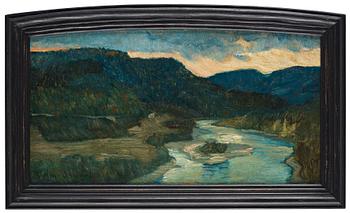 464. Helmer Osslund, "Liden, Indalsälven" (River landscape from the north of Sweden).