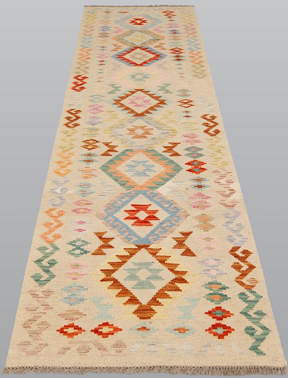 Gallerimatta, Kelim, 297 x 78 cm.