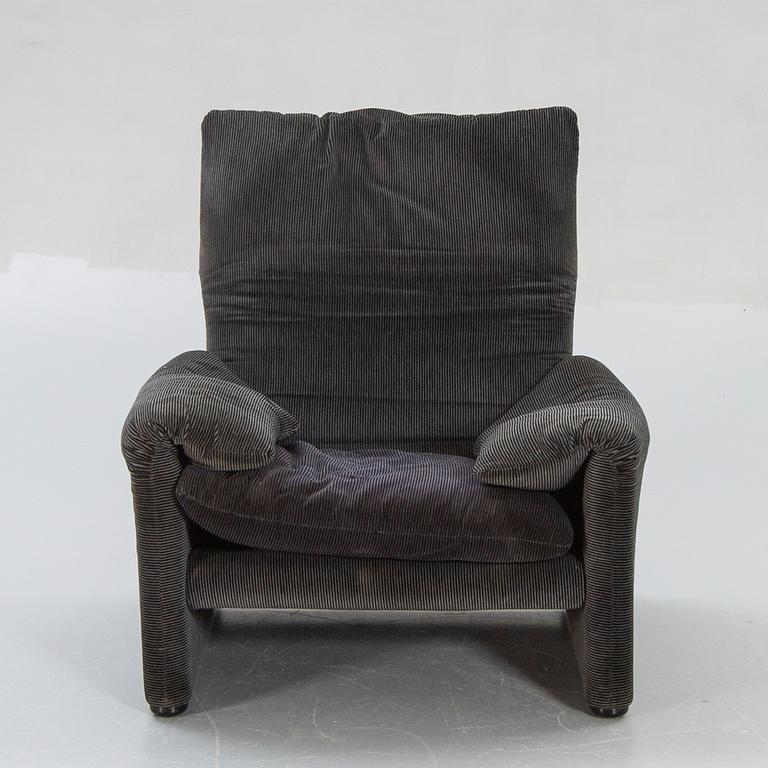 Vico Magistretti, armchair "Maralunga", Cassina late 20th century.