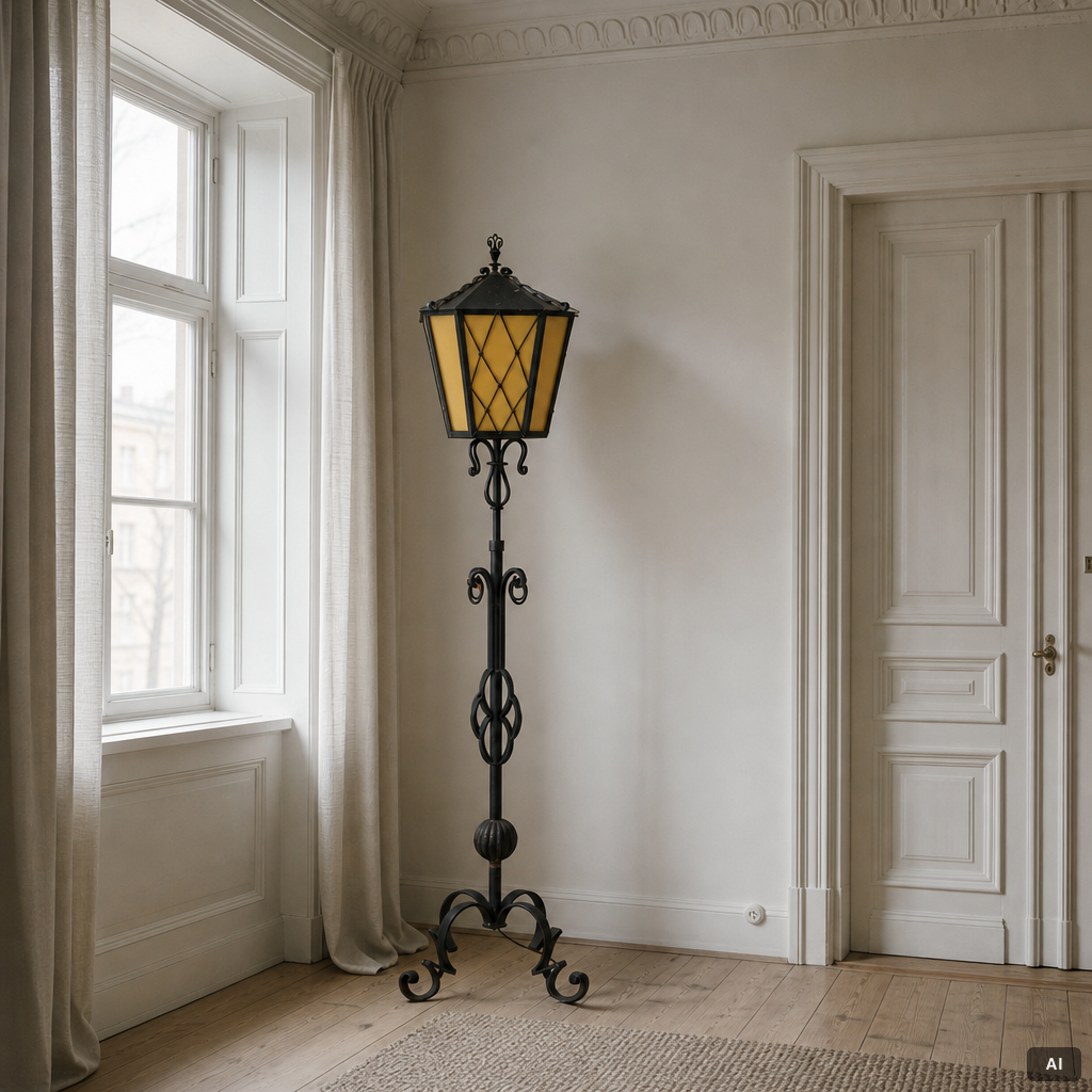 Bjerkås, a floor light model 1162, Gothenburg, 1940s.