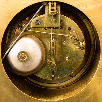 A wall clock, Japy Frères, France, late 19th century.