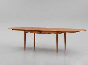 Finn Juhl, a teak dining table, Niels Vodder, Denmark, 1960s.