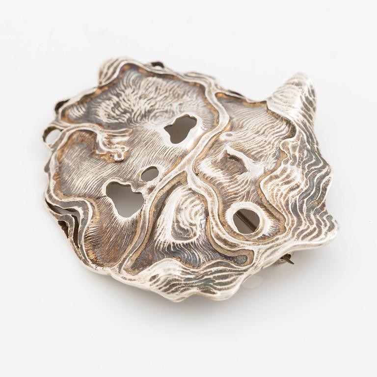 Olle Ohlsson, en brosch, silver, Stockholm 1969.