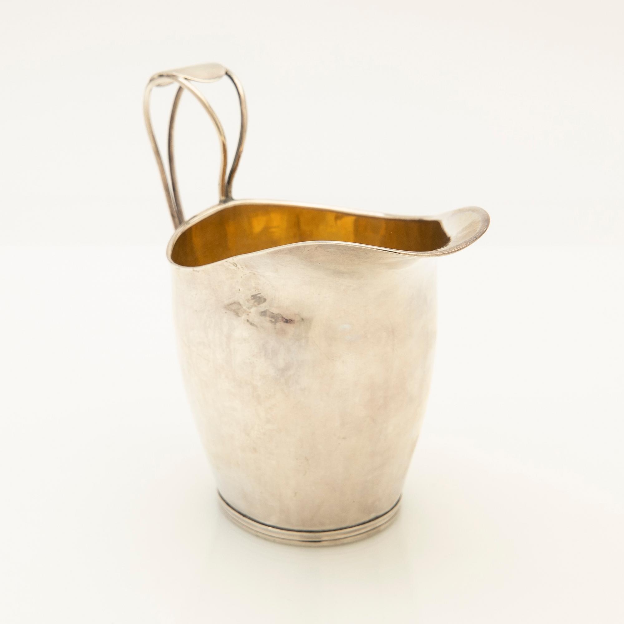 Cream jug, silver, Empire, 1818.