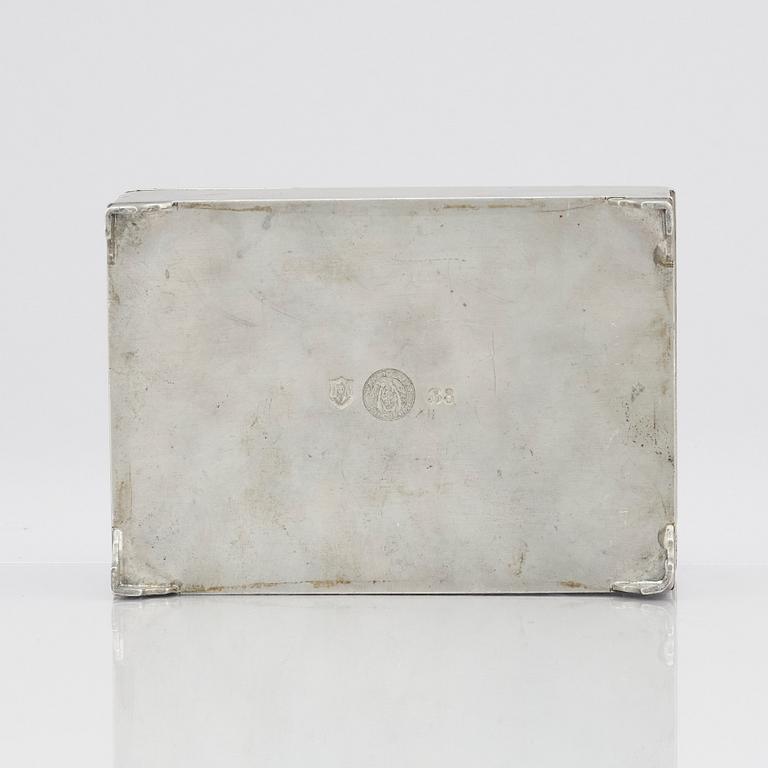 Nils Fougstedt, a pewter box, Stockholm 1928, model 616.