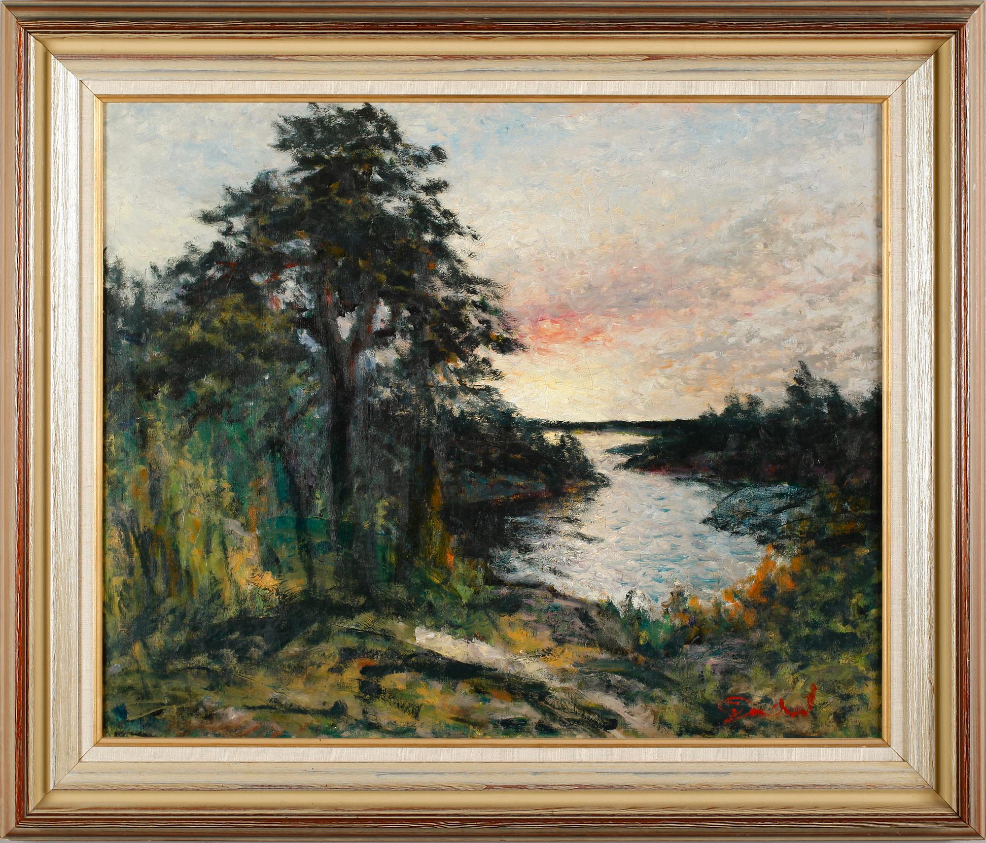 FRANS GARD, olja på duk, signerad.