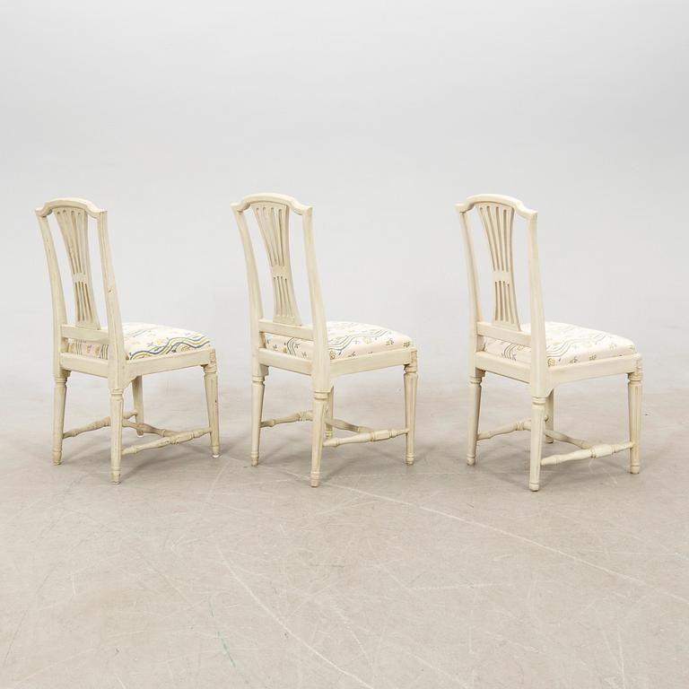 Chairs 7 pcs Gustavian Stockholm works signed Johan Hammarström (master in Stockholm 1794-1812).