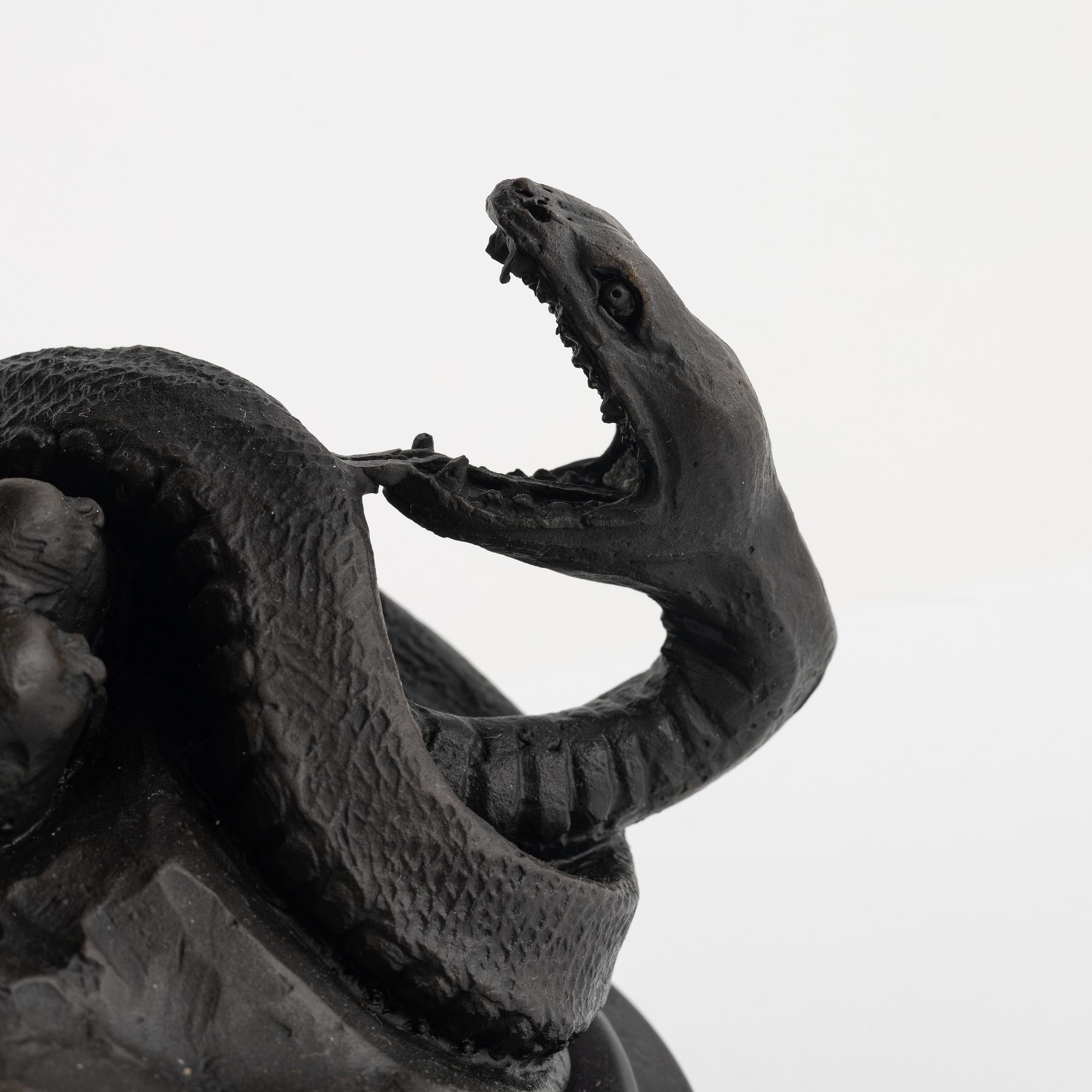 Antoine Louis Barye, after, 'Lion au Serpent'.