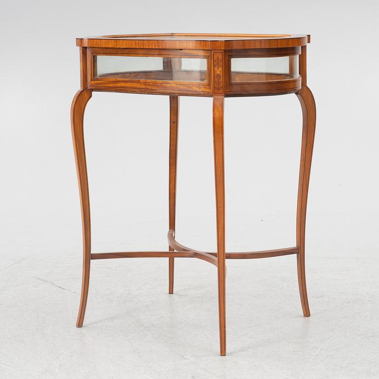 Display table, Louis XV style, circa 1900.