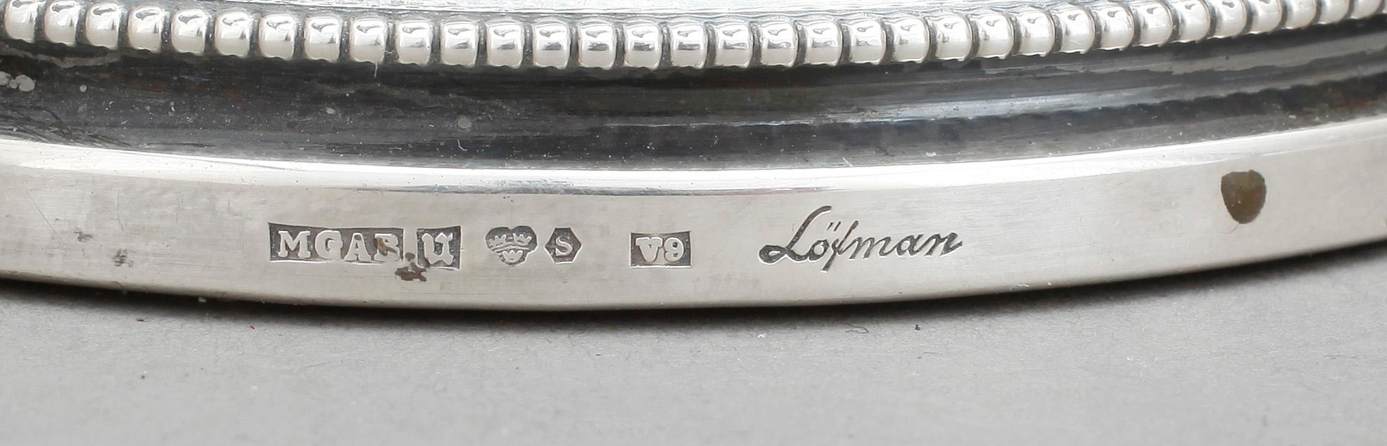LJUSSTAKAR, ett par, silver, Löfman, Uppsala, 1971 och 1972.