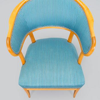 Carl Malmsten, an "Erik Gustaf" armchair, later part of the 20th century.