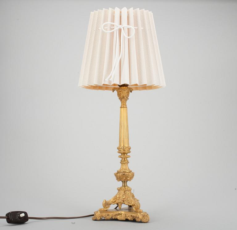 BORDSLAMPA, senempire, 1820-50.