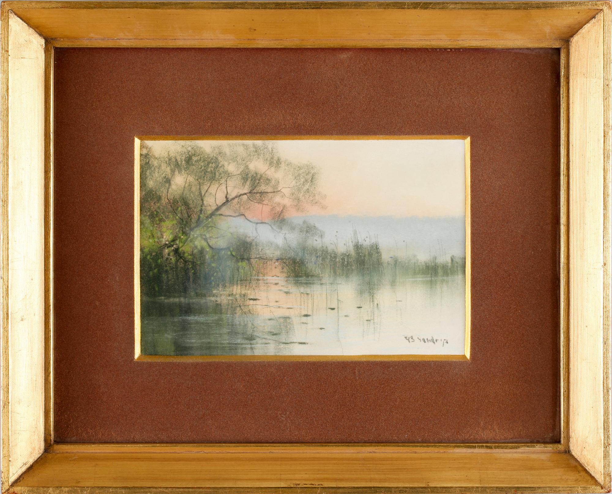 CARL BRANDT, pastell, sign.