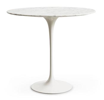 77. An Eero Saarinen marble top 'Tulip' table, Knoll International, USA.