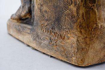 THURE THÖRN, skulptur, gips, signerad och daterad -53.
