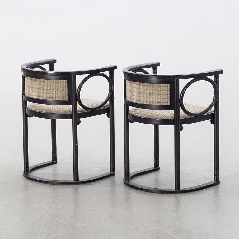 JOSEF HOFFMANN, a pair of chairs, Wittmann, Austria.