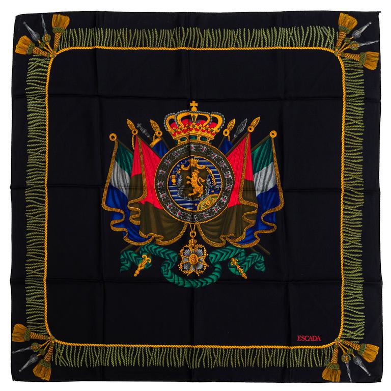 CHRISTIAN DIOR & ESCADA, two silk scarves.