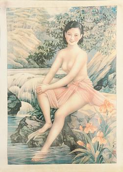 AFFISCHER, 10 st, Kina, 1900-talets andra hälft.