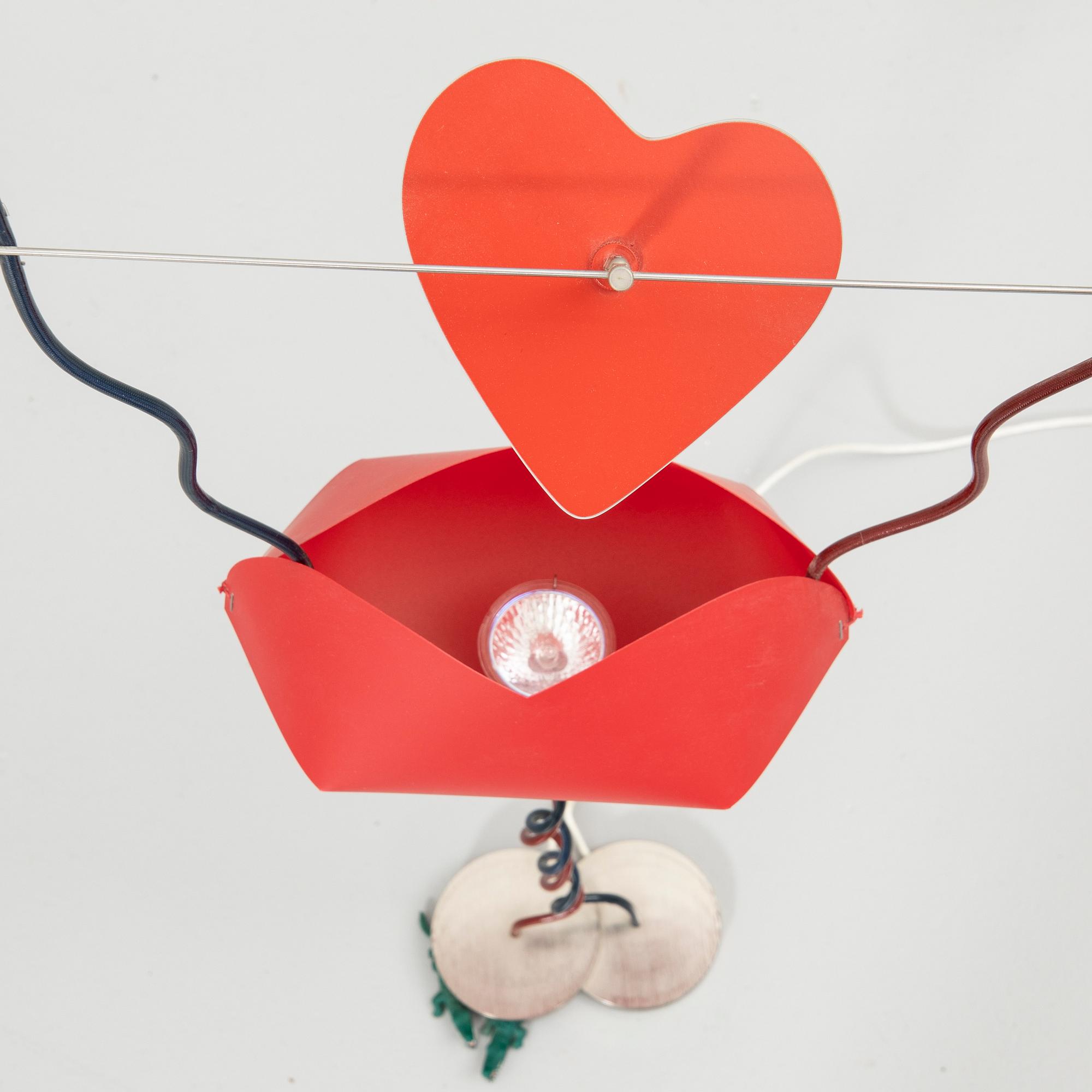 Ingo Maurer, table lamp, "One from the heart".