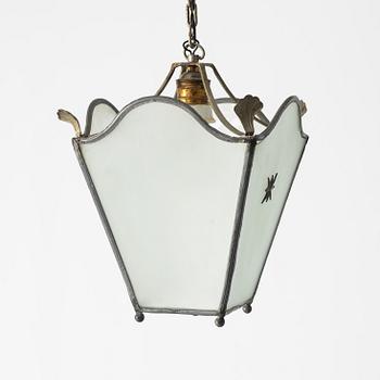 Harald Notini, a ceiling lamp, variant of model "6297", Arvid Böhlmarks Lampfabrik, Stockholm, 1920s.