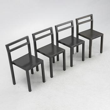 Boris Berlin & Poul Christiansen, stolar, 4 st, "Non", Komplot design, Källemo, 2000.
