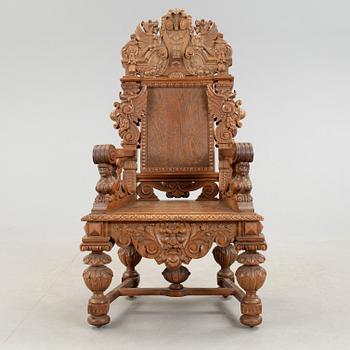 KARMSTOL, nyrenässans, 1800-talets slut.