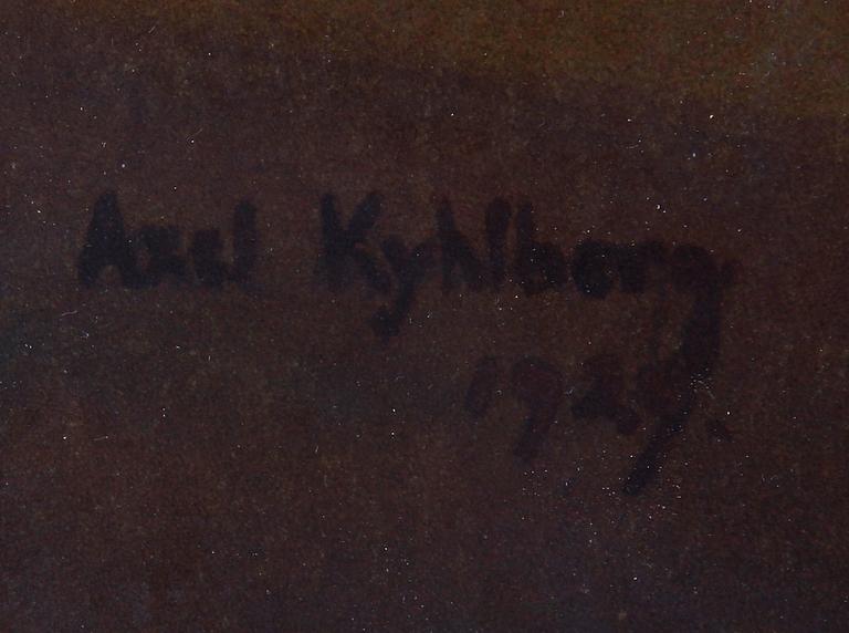 KYHLBERG, AXEL, akvarell, sign o dat 1929.