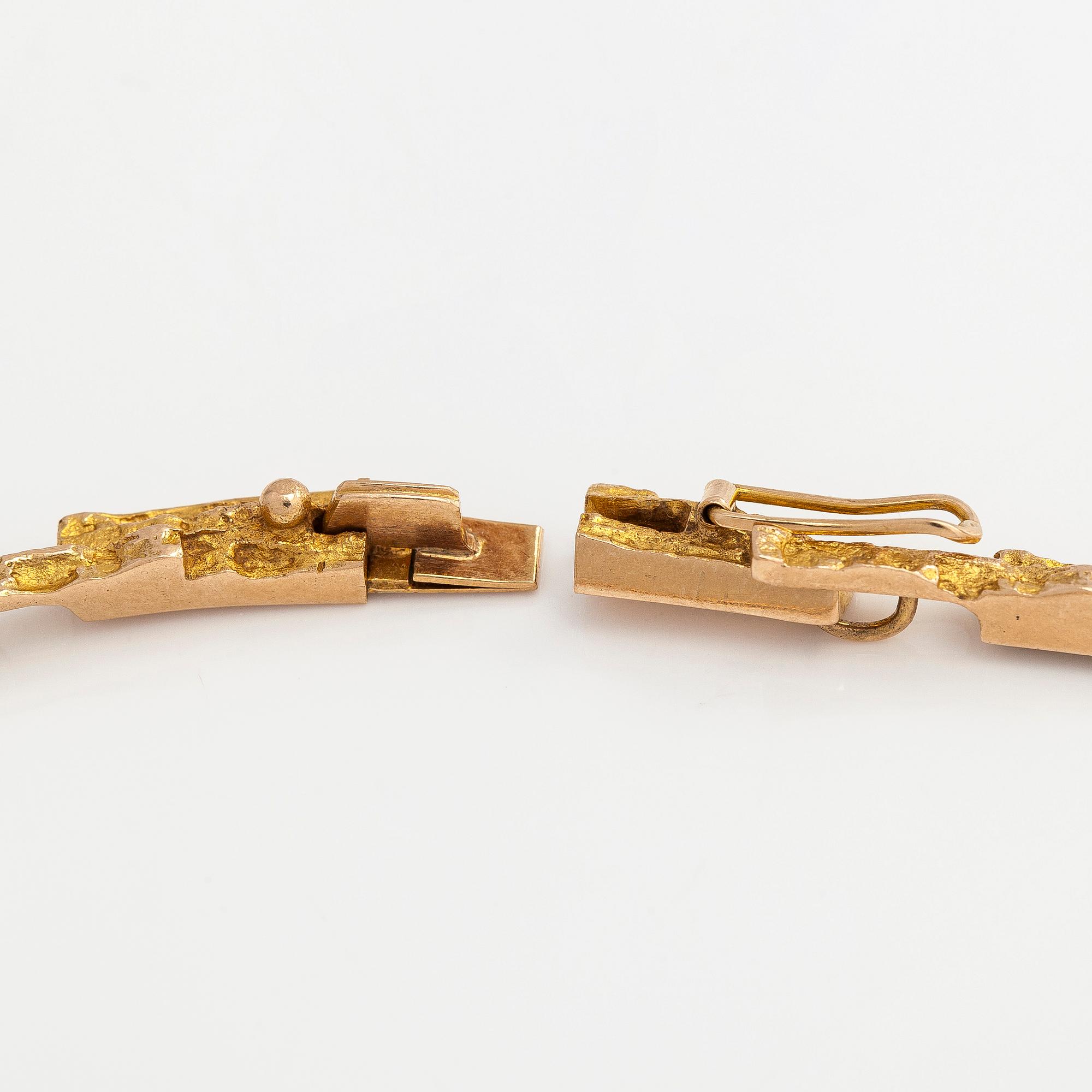 Björn Weckström, collier, "Tundra", 14K guld. Lapponia 1967.