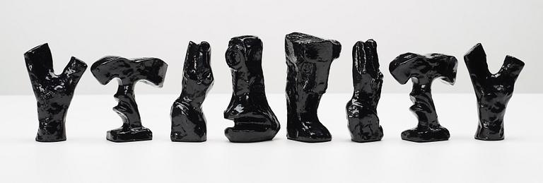Bengt Lindström, chess game with chess pieces, executed around 1994-95.