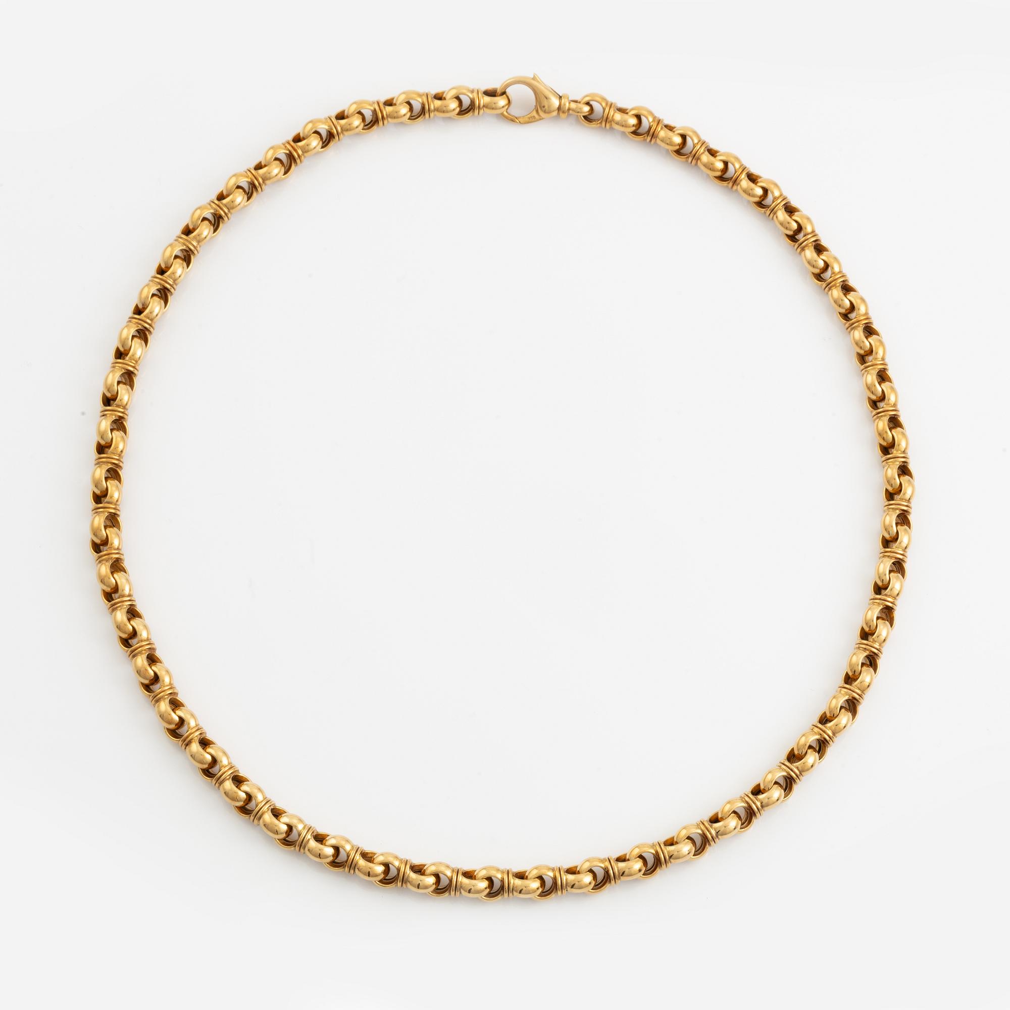 Collier 18K guld, Tännler.