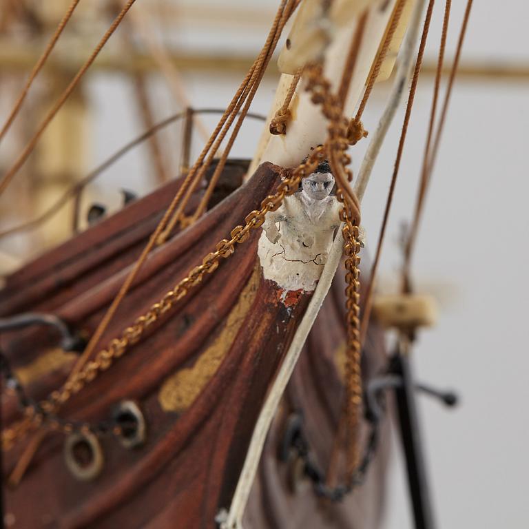 A late 1800's model ship.