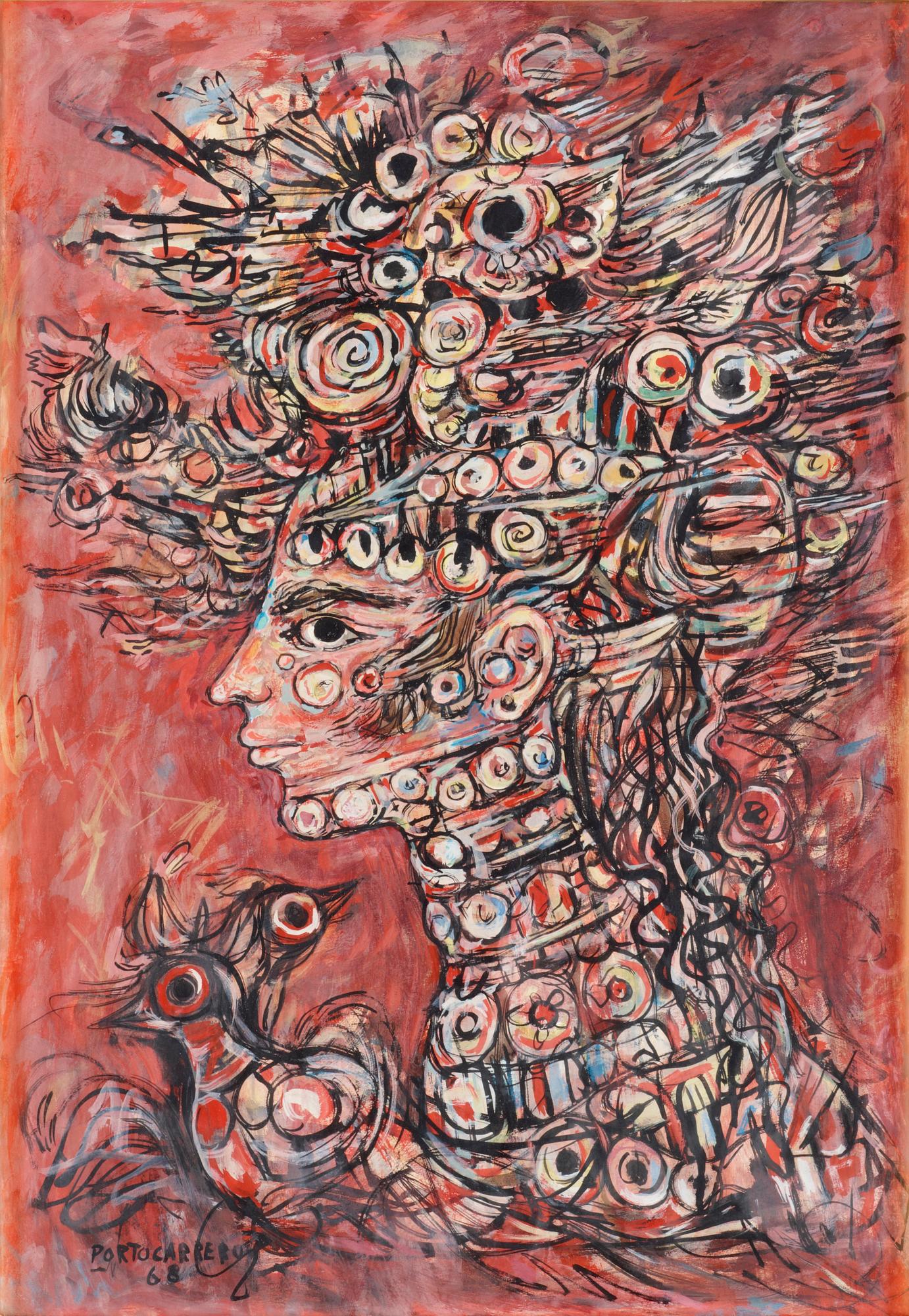 René Portocarrero, Figurkomposition.