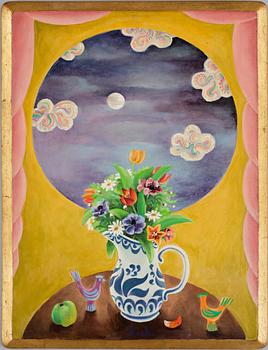 LARS HUCK HULTGREN, olja på trä.