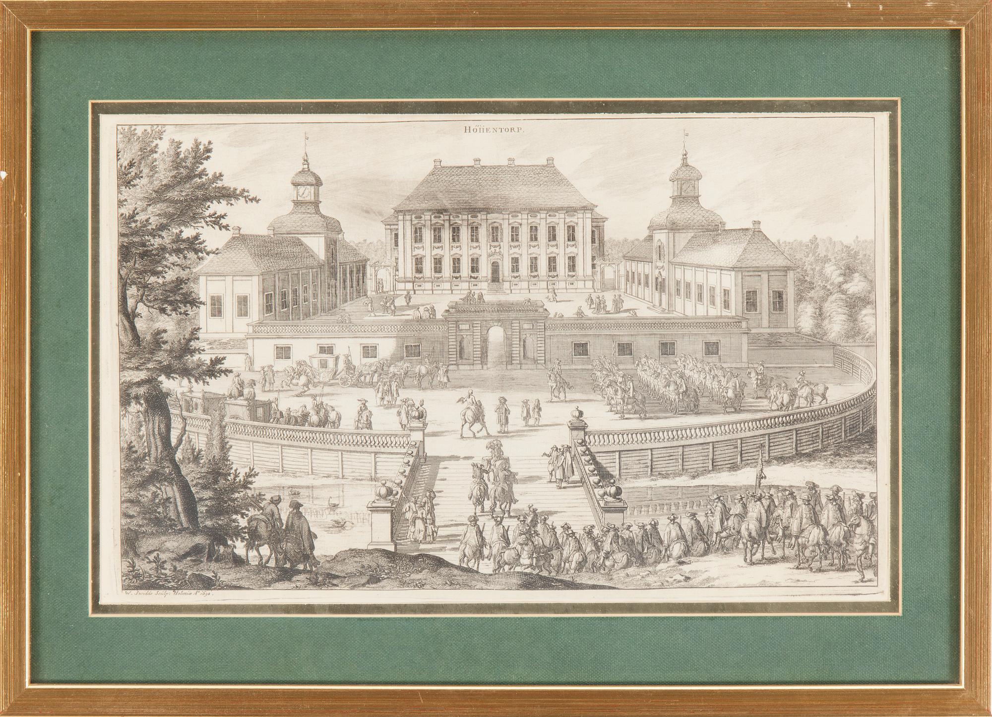 KOPPARSTICK, 14 stycken. Ur "Suecia Antiqua", 1700-tal.