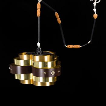 WERNER SCHOU, taklampa, för Coronell Electro, Danmark, 1960-tal. Höjd (endast lampa) ca 20 cm.