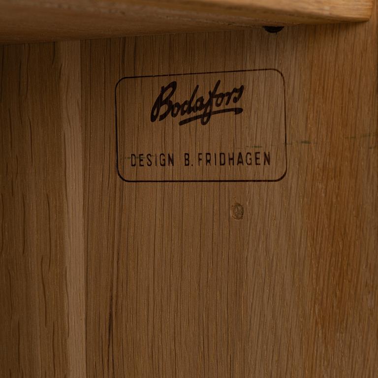 Bertil Fridhagen, a bookcase with barcabinet, Bodafors, Sweden, 1960's.