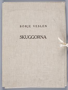 BÖRJE VESLEN, mapp med litografier, 16 st. Sign o numr 7/100.