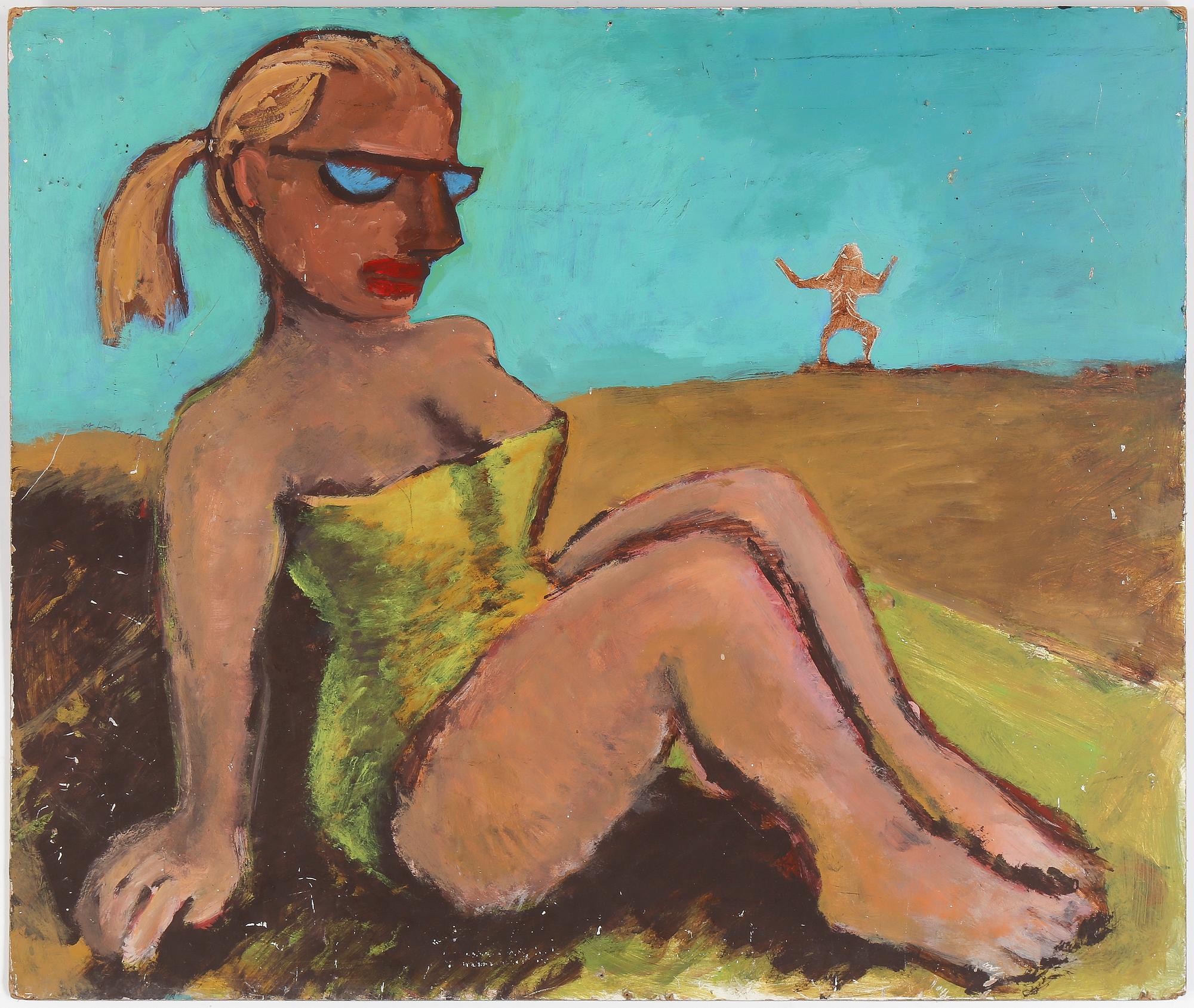 ULF LUNDKVIST, olja på pannå, signerad.