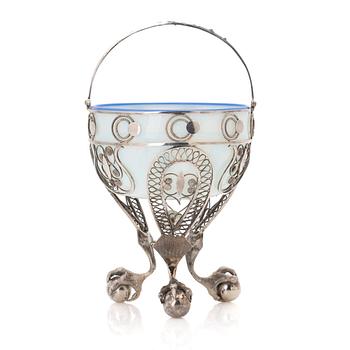 Sweet dish, silver, 19th century.