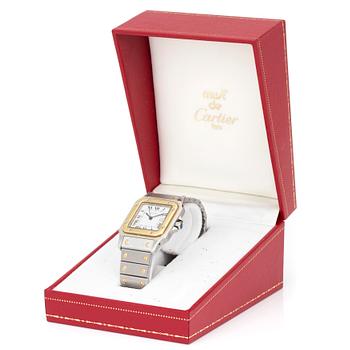CARTIER, Santos, wristwatch, 29 x 28 (41) mm,