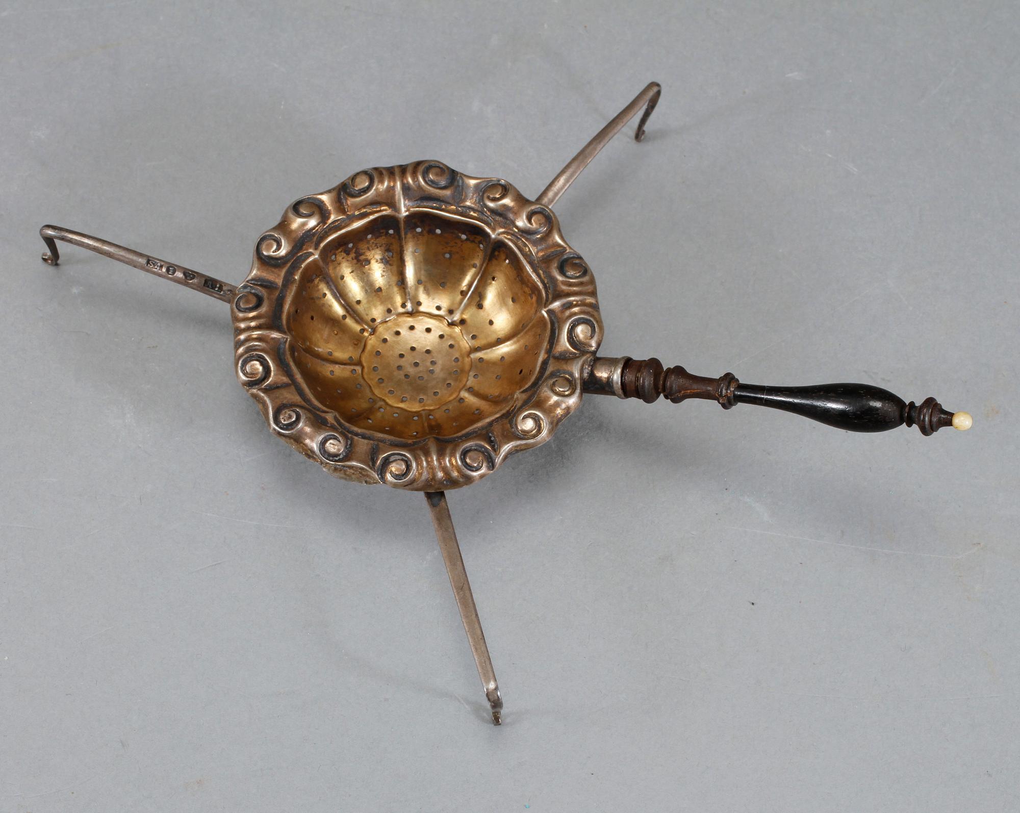 STOP SAMT TESIL, 2 delar, silver, bl a K. Anderson, Stockholm, 1800-1900-tal, vikt 469 gram.