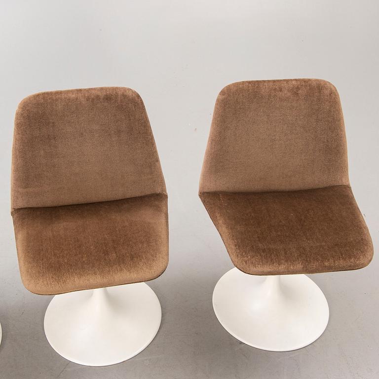 Börje Johansson, chairs, 4 "Vinga" Johanson Design, Markaryd, second half of the 20th century.