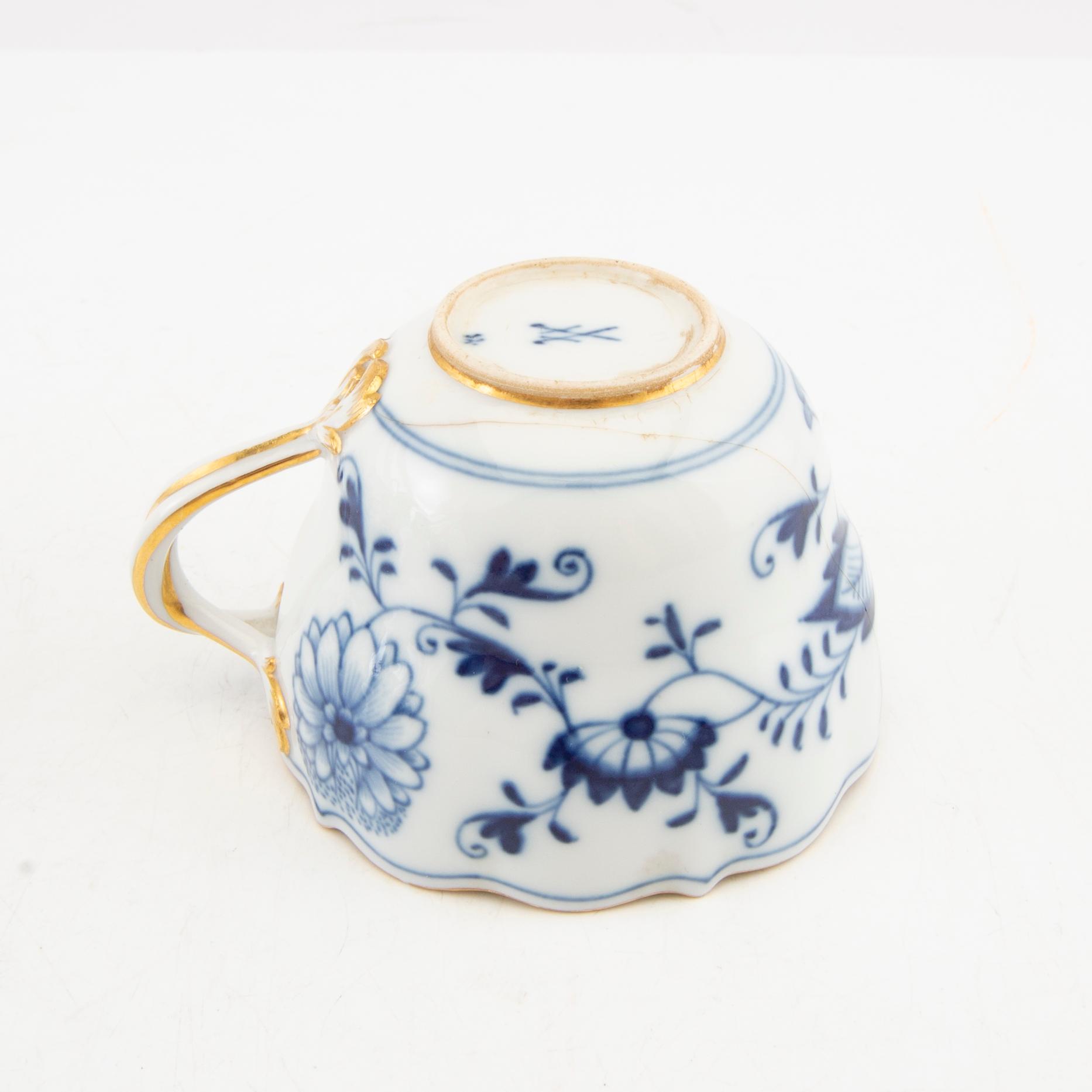 Service 21 pcs Meissen porcelain, first half of the 20th century.