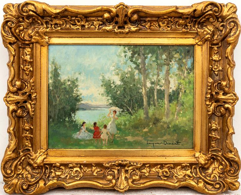 Suzanne Demarest, oil on canvas, signed.