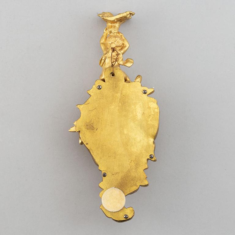 Väggur, rokokostil, late 19th or early 20th century.