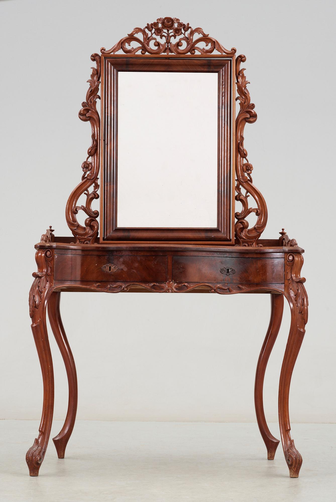 SPEGELBORD, nyrokoko, 1800-talets slut.