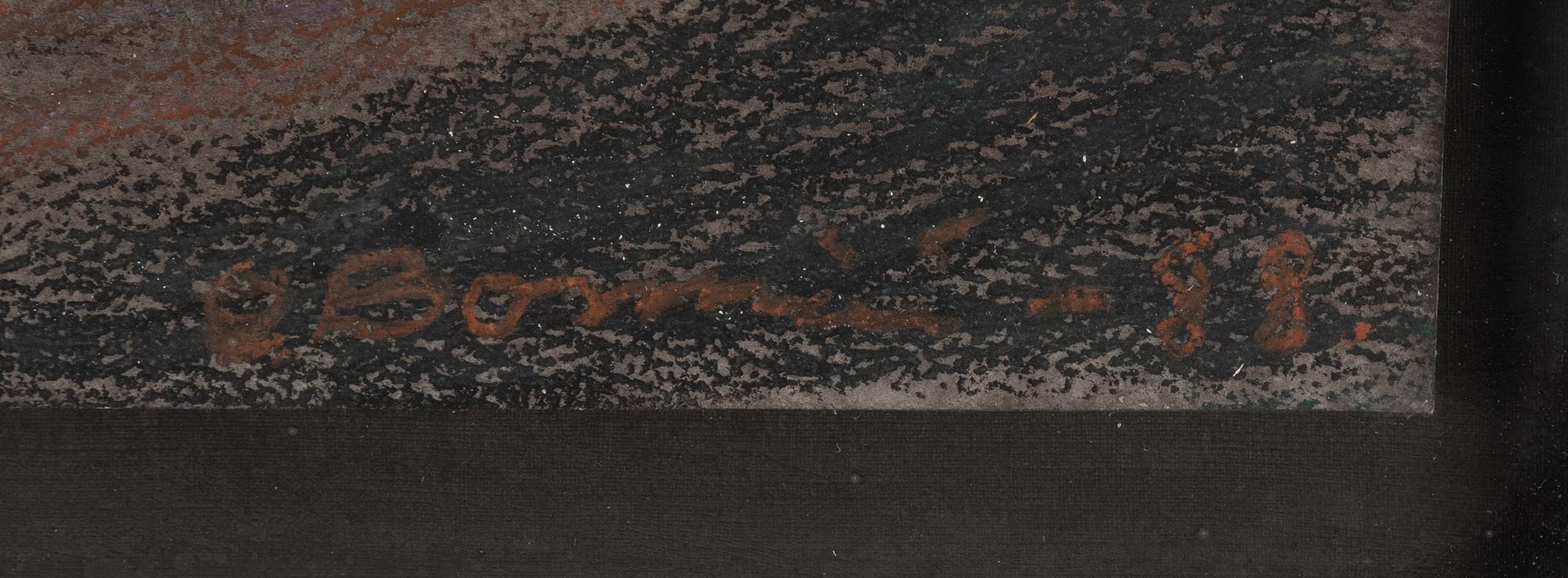 Olle Bonniér, pastel, signed and dated -88.