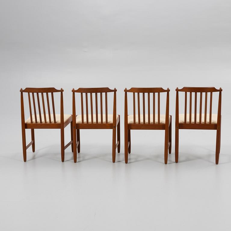 Karl Erik Ekselius, Chairs, 4 pcs, JOC Möbler, Vetlanda 1960s/70s.